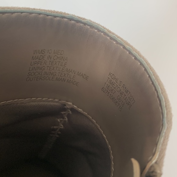 Apt. 9 Timezone Taupe Ankle Boots Size 10 - Picture 14 of 14